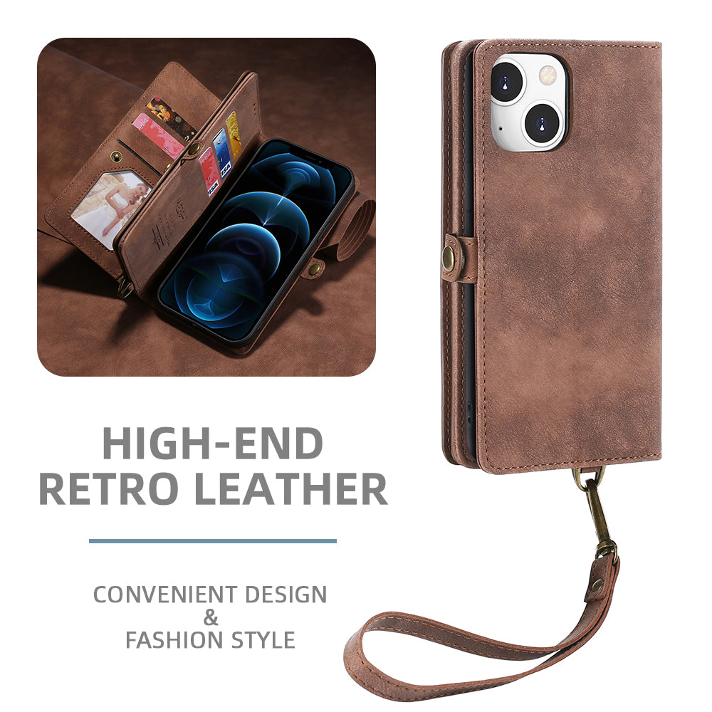 MEGSHI 021-serien til iPhone 14 Plus PU-læderstativ Telefoncover Magnetisk aftagelig tegnebog Drop-sikker telefoncover MEGSHI 021-serien til iPhone 14 Plus PU-læderstativ Telefoncover Magnetisk aftagelig tegnebog Drop-sikker telefoncover